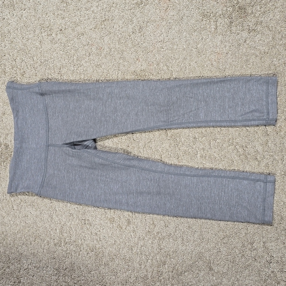 Lululemon Wunder Under Crop III Heathered Slate SIZE 2 - Picture 8 of 8